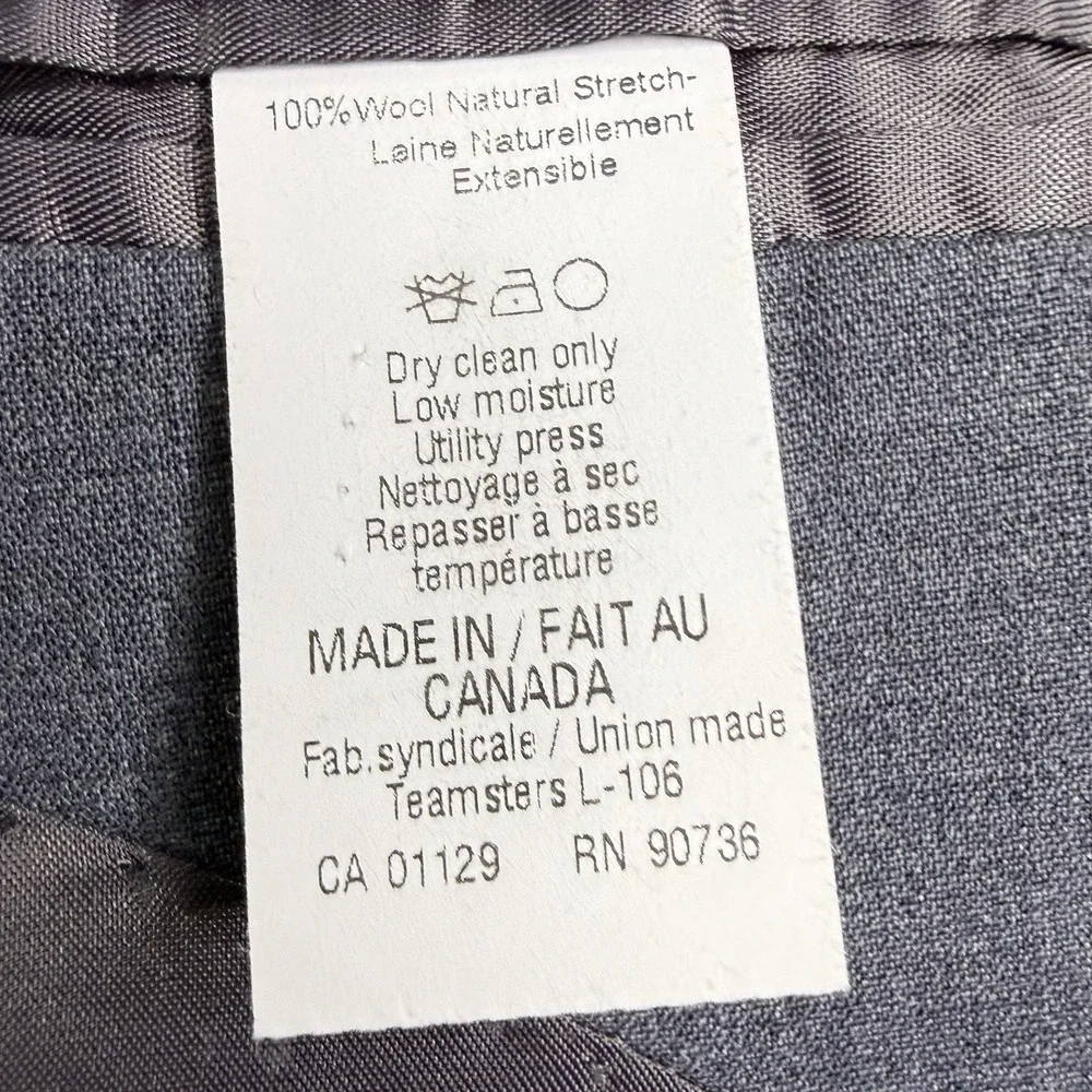 Lauren Ralph Lauren Mens 50XL Gray Wool Blazer Sport Coat Natural Stretch Canada